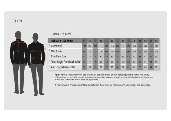 Size Chart – Adelaide Suits Direct