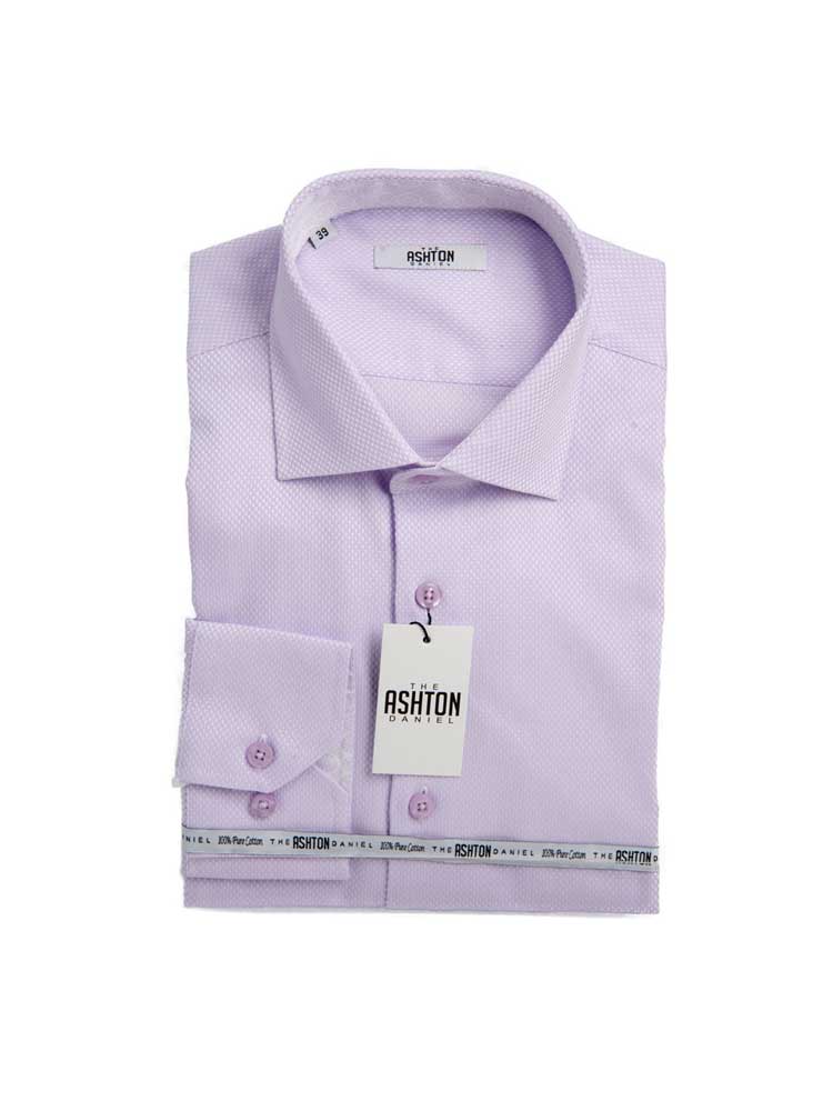 Lilac – Pure Cotton Shirt – Adelaide Suits Direct