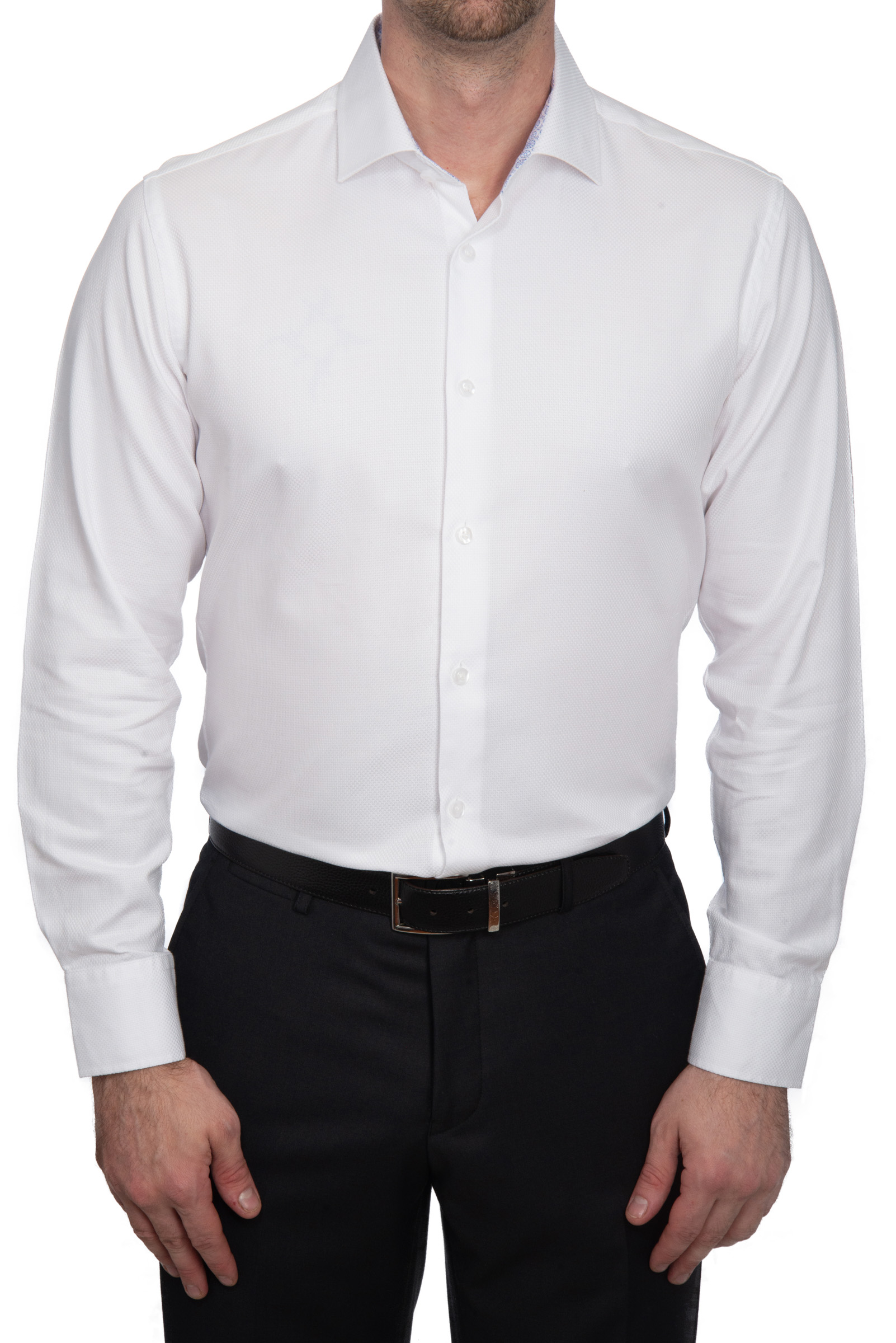 White – Pure Cotton Shirt – Adelaide Suits Direct